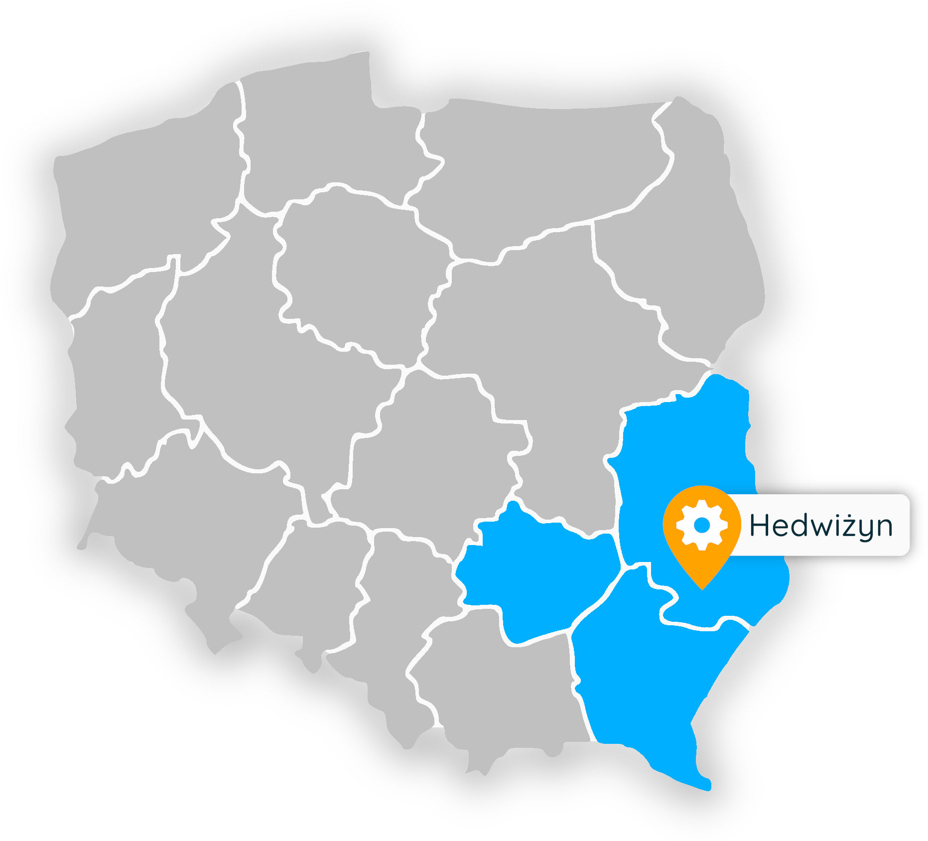 Mapa zasięgu